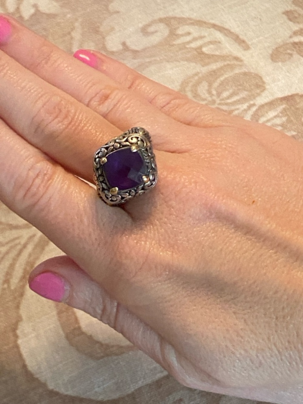 ⚜️💜Samuel Behnam BJC Fabulous Sterling/18K Ring!💜⚜️